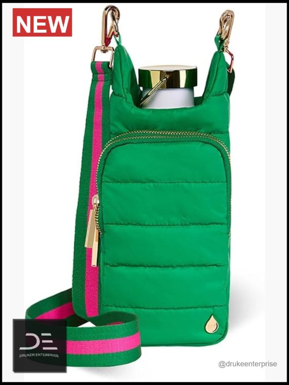 Crossbody Water Bottle Holder with Phone Pocket